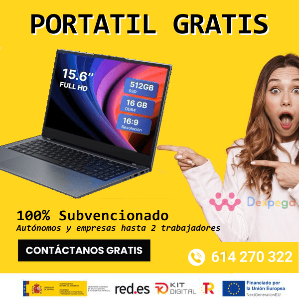 Puesto de trabajo seguro - Portátil gratis kit digital